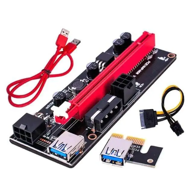 Райзер TISHRIC Riser 009S 60см PCI-E x1 x16 6 pin Molex Код:TO55 - фото 1 - id-p1905344718