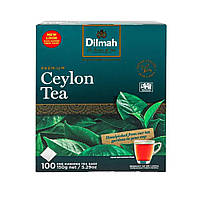 Чай чёрный Dilmah Premium Ceylon Tea в пакетиках 100 шт 150г