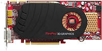 МОЩНАЯ Видеокарта Pci-E AMD RADEON FirePRO V7750 на 1 GB и 128BIT с разъемом DisplayPort