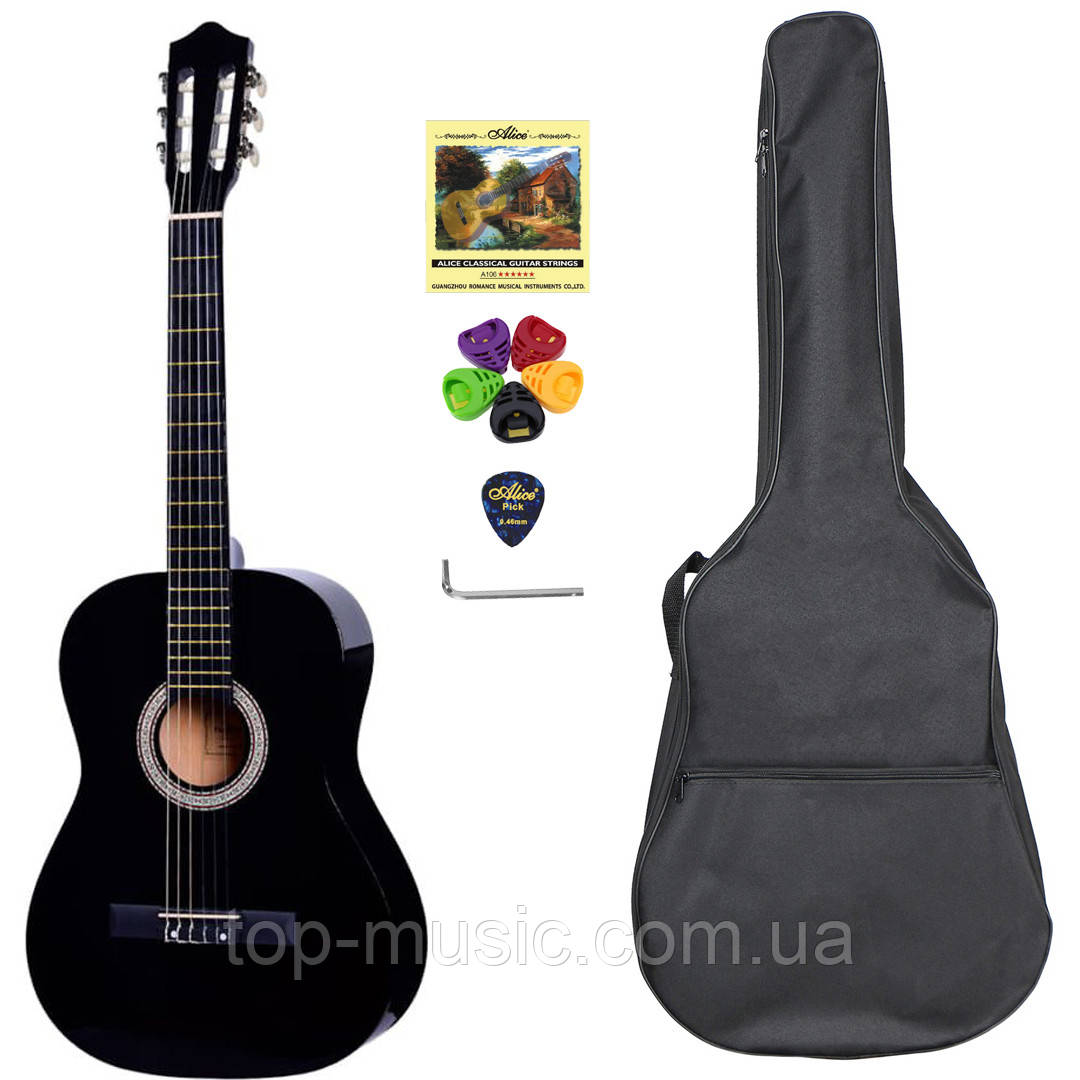 Гітара класична 4/4 Olive Tree CG-39 BK (чохол, медіатор, скарбничка, струна, ключ)