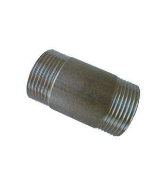 Різьба ДУ 25х4 мм L 45 mm (1') двохстороння (бочата) стальна  безшовна, фото 1