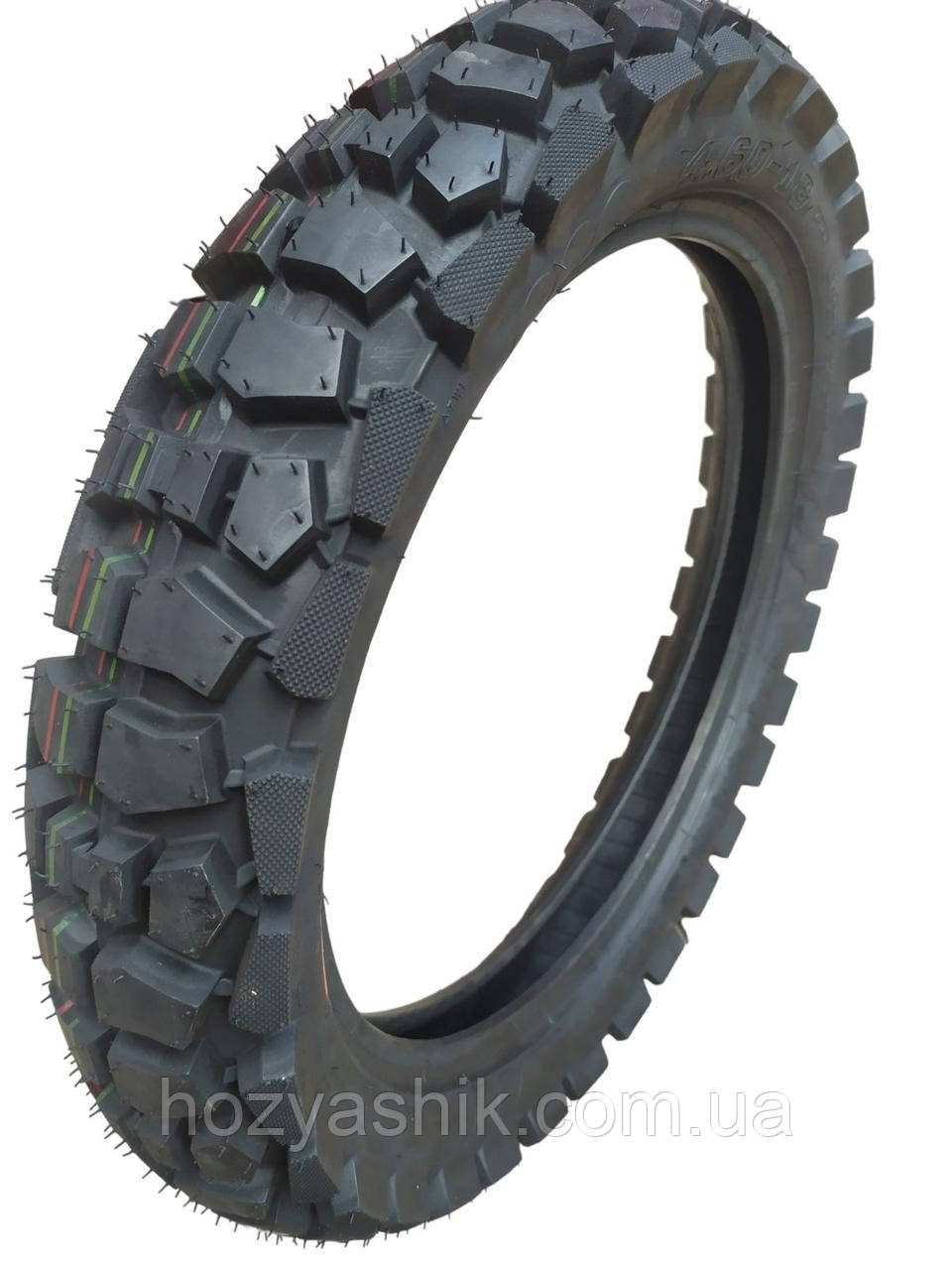 Покришка 4.60-18 камерна (ТТ) 63Р (6PR), "GENERAL STYLE" ШИПОВКА