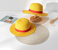 Мультяшний солом'яний капелюх Манкі де Луффі "Ванпі" One Piece ABC жовтий