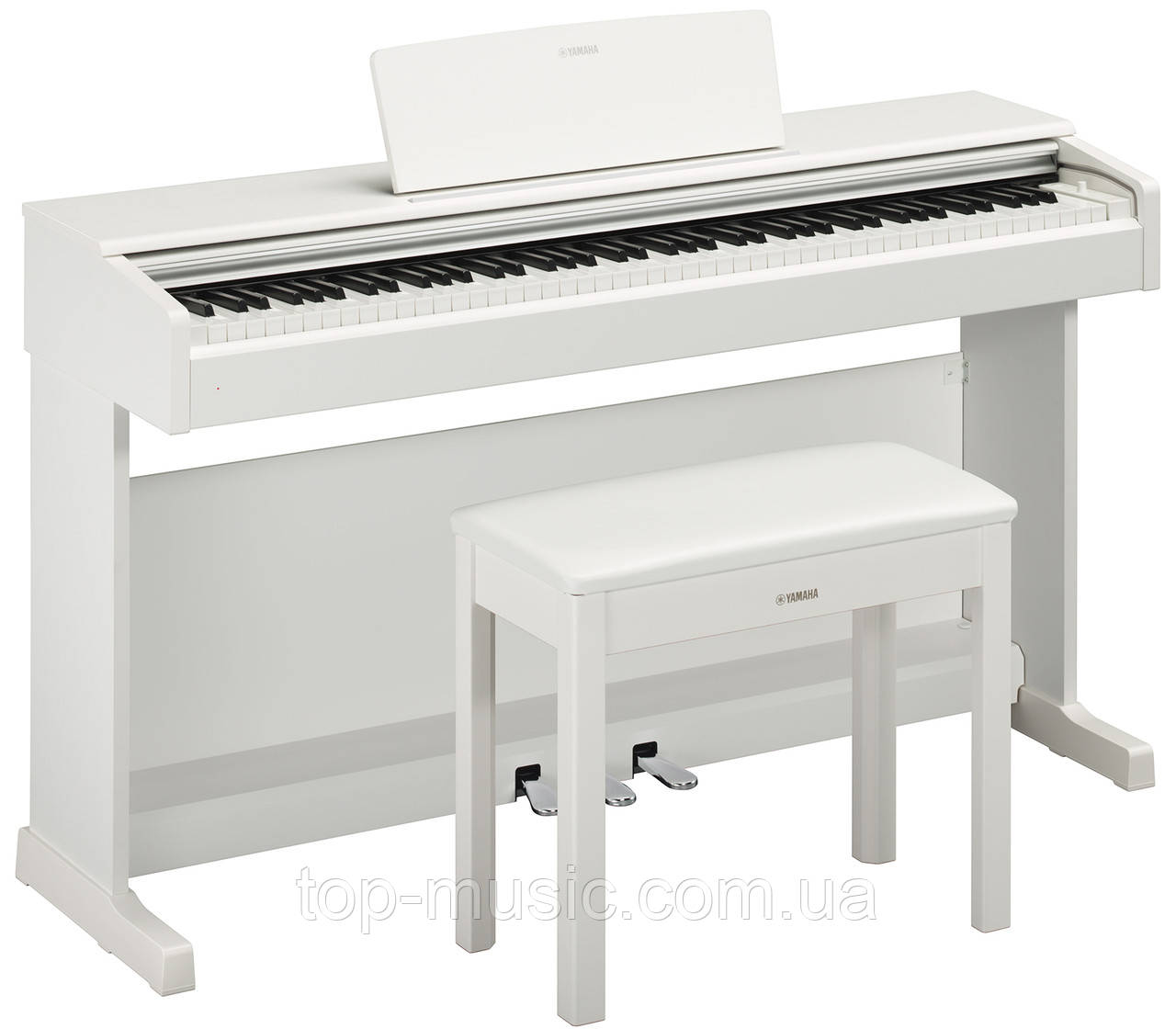 Клавінова(цифрове піаніно) YAMAHA ARIUS YDP-145 (White) (стійка, банкетка, мережевий адаптер)