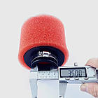 Фільтр повітряний багаторазовий квадроцикла ATV 110 125 кубів 35 38 мм 2й поролон червоний, фото 4