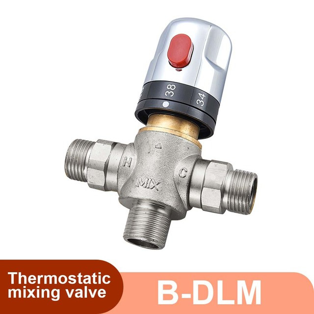 Термостатичний змішувач Senselen B-DLM G1/2 для бойлера, ГВП. Змішувальний клапан з термостатом. Антиопік.