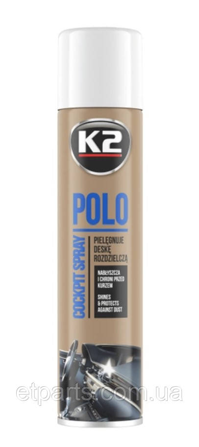 Поліроль для пластику прозорий аерозоль K2  PERFECT POLO COCKPIT SPRAY 300 ML Fresh
