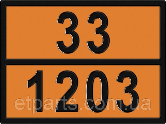 Таблиця ADR 33-1203 (бензин)