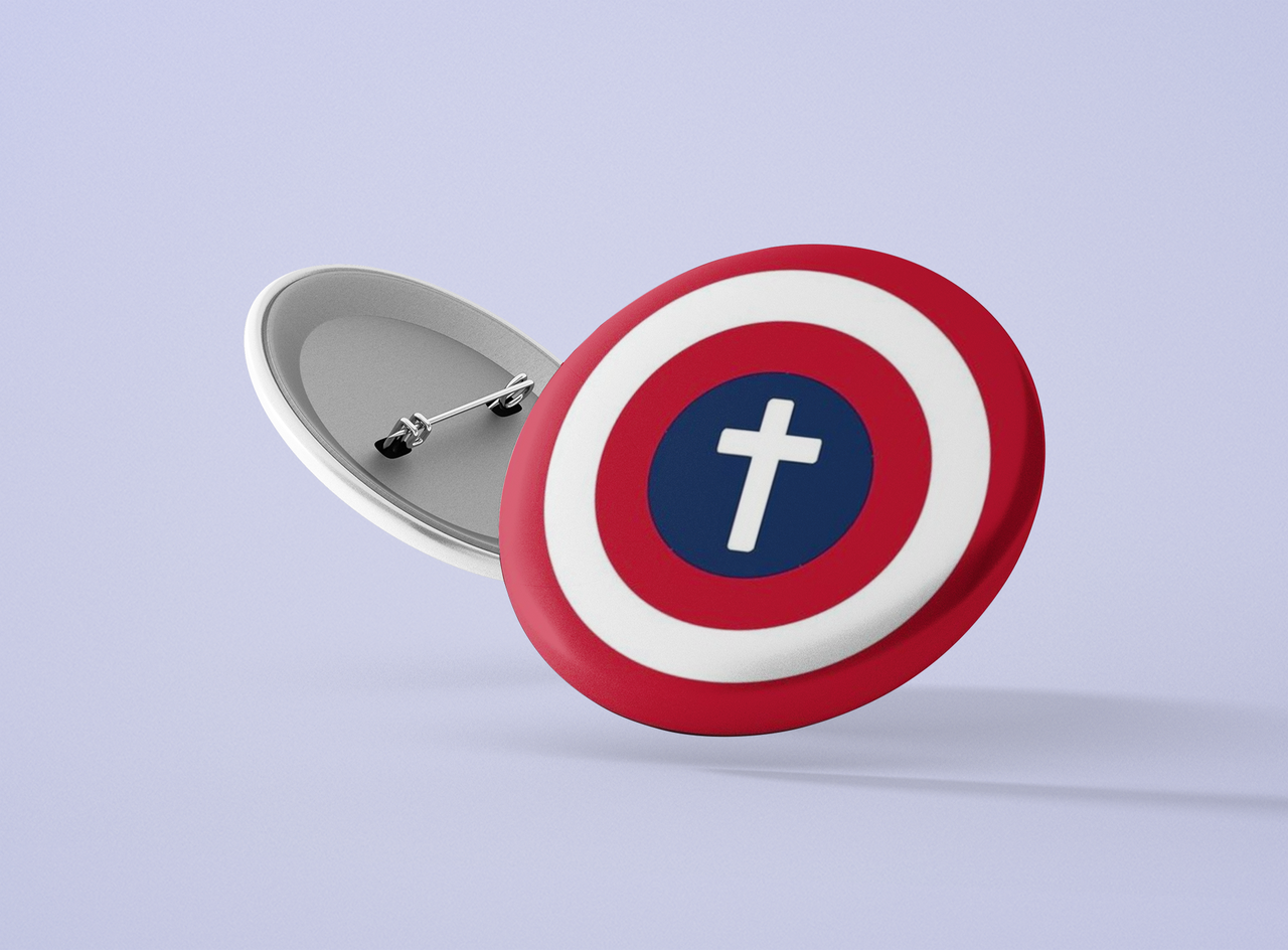 Значок металевий Хрест №9, фото 1