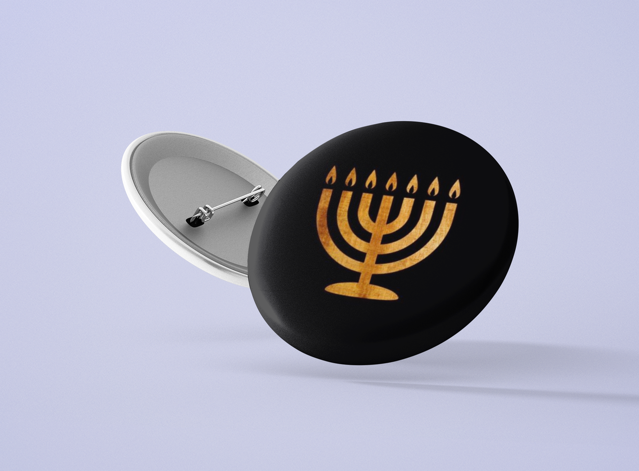 Значок металевий Семисвічник №33, фото 1