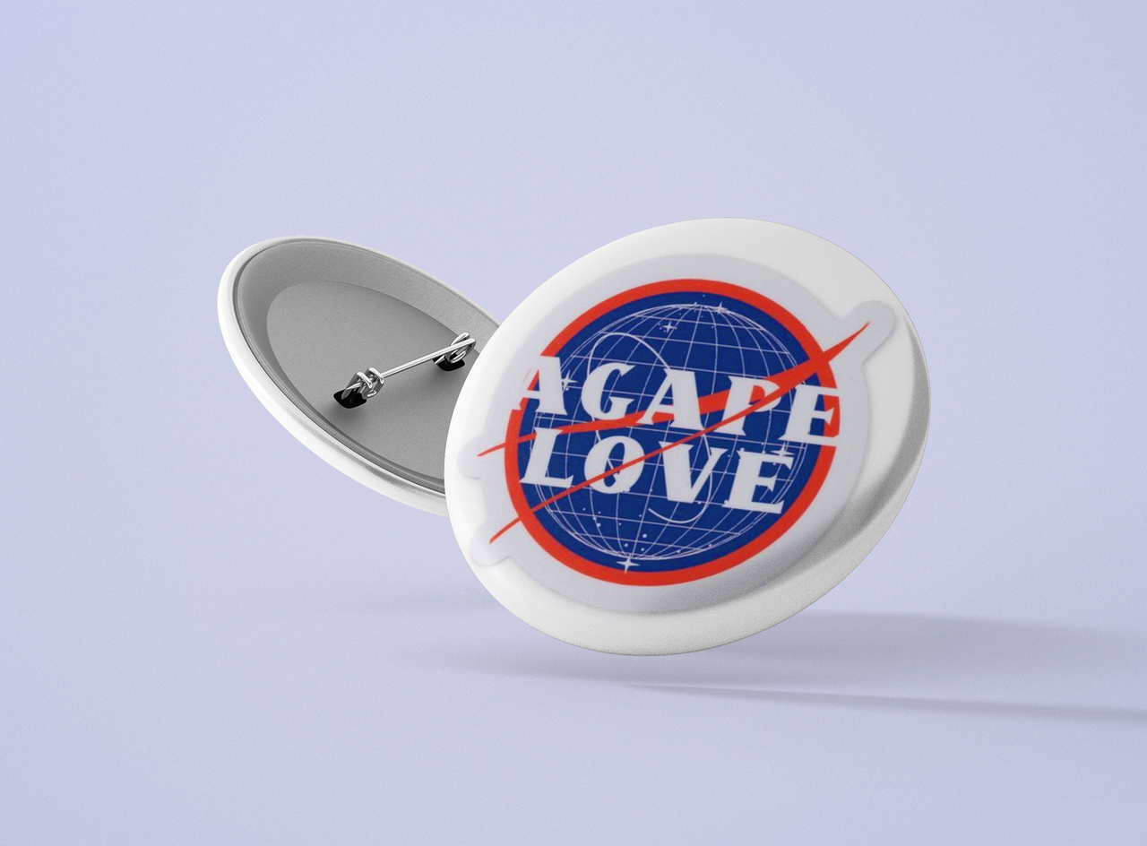 Значок металевий Agape love №34, фото 1