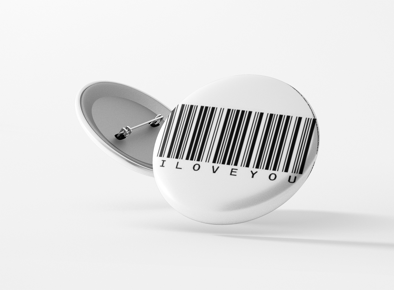 Значок металевий I love You №42, фото 1