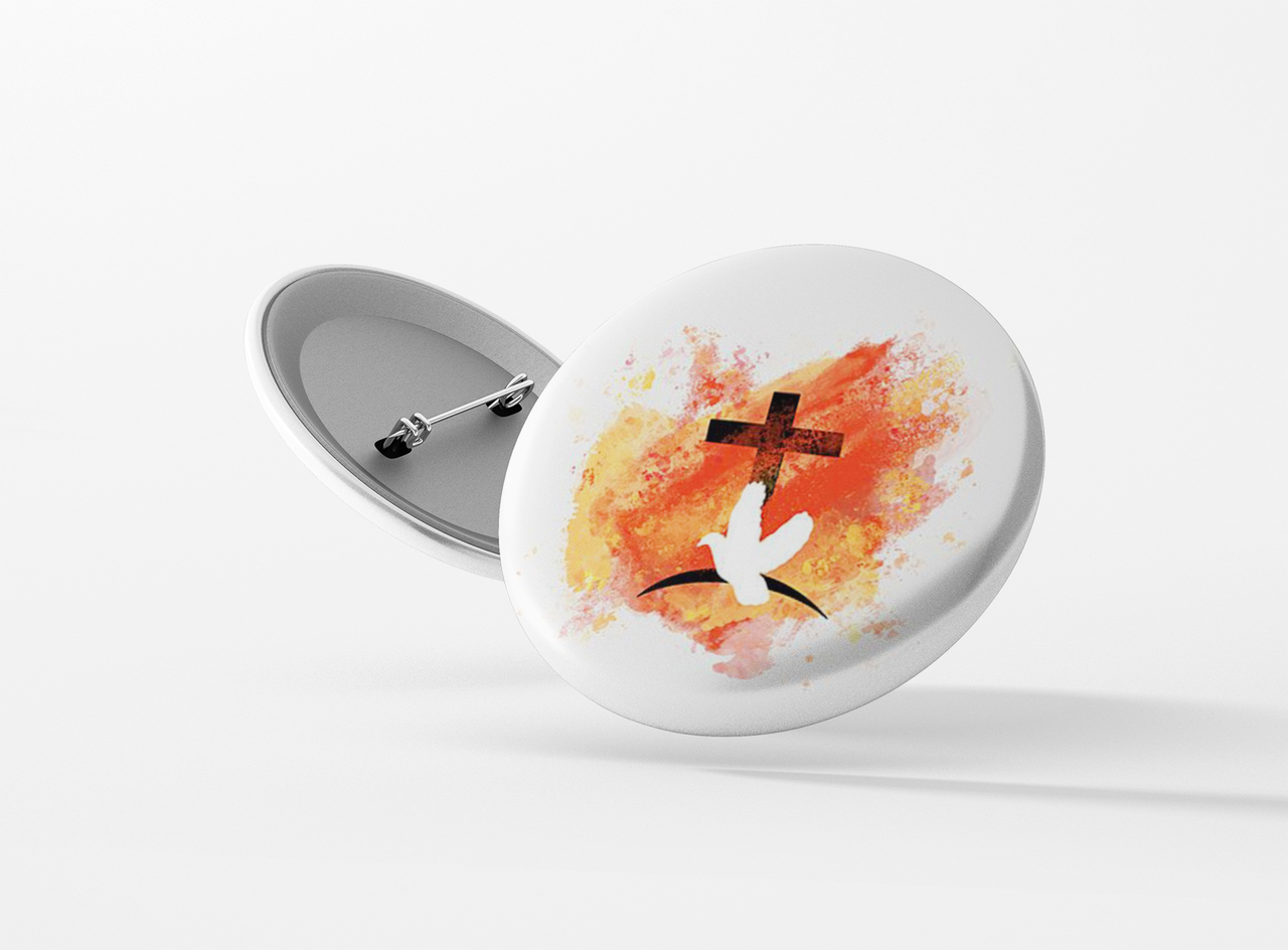 Значок металевий Голуб№44, фото 1