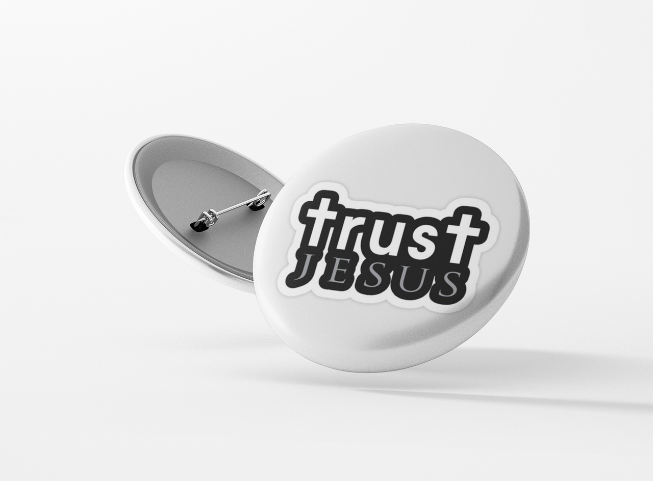 Значок металевий  Trust Jesus #52, фото 1
