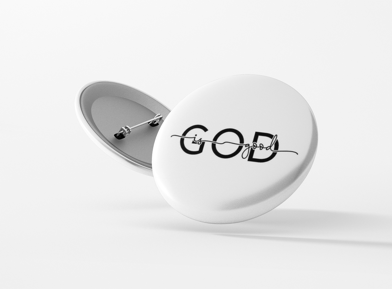 Значок металевий God is good #55, фото 1