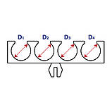Кліпса трубок і проводини 23E8152110, фото 3
