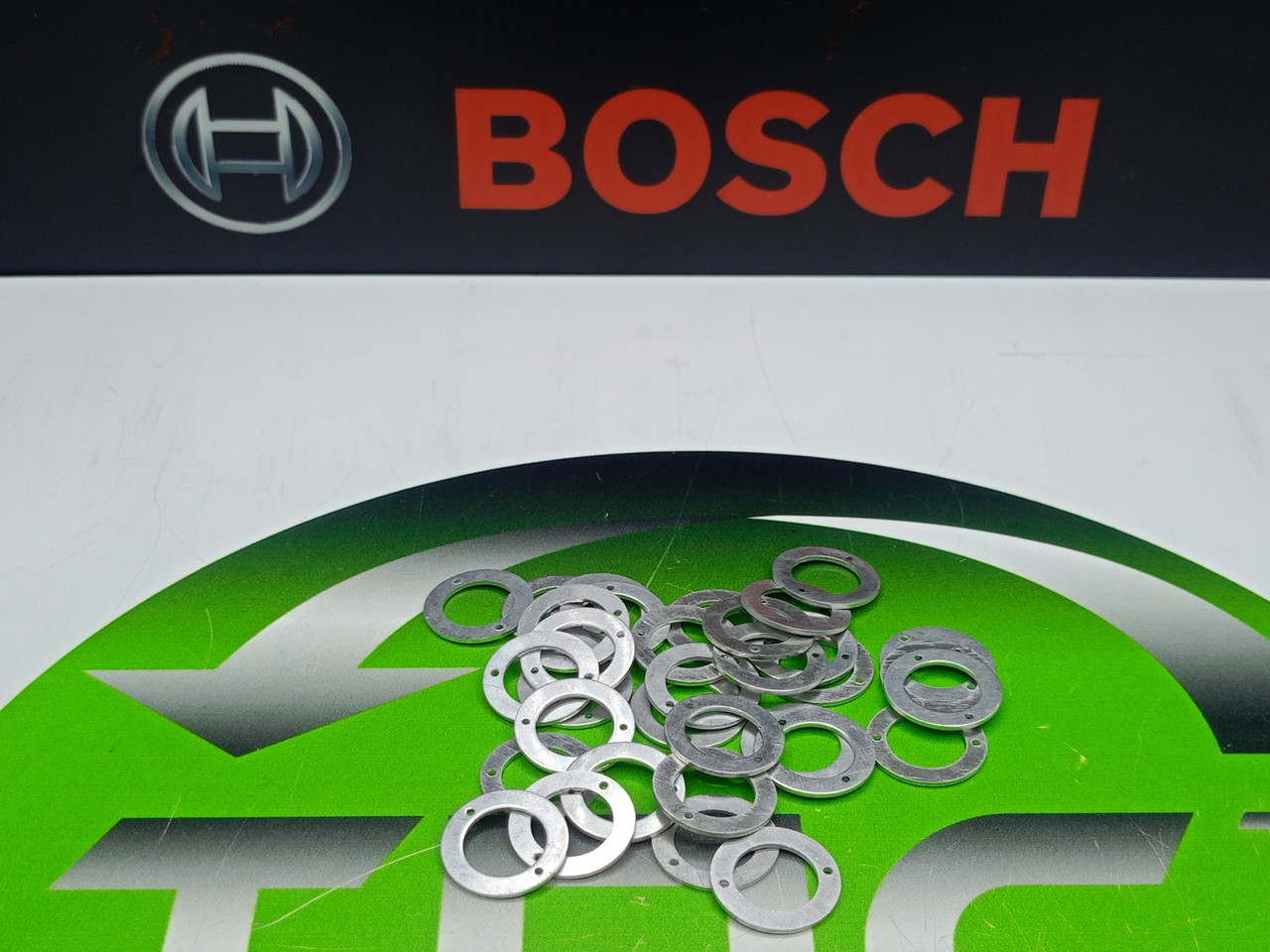 Шайба форсунки (зворотка) 12х19х1 мм 2 отв BOSCH TOYOTA (Алюміній)