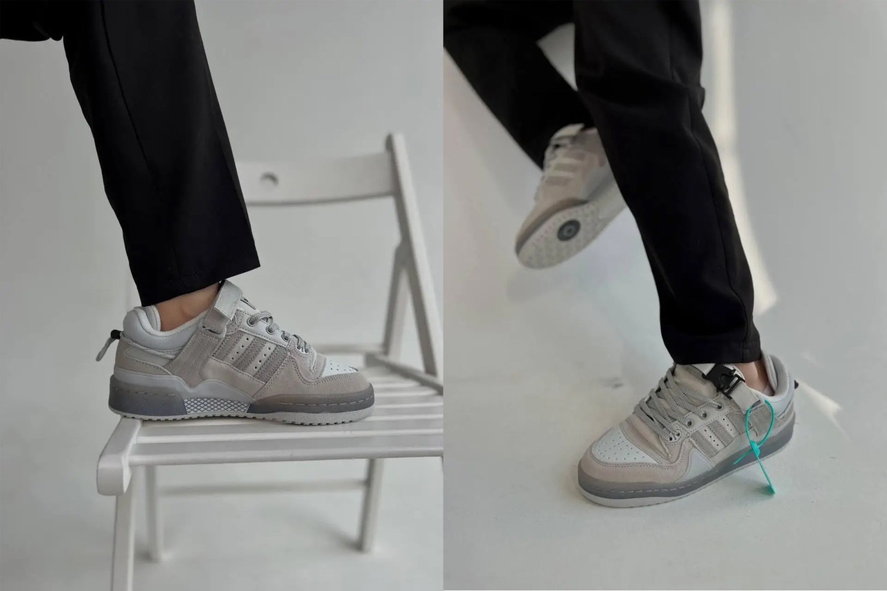 Кросівки повсякденні Adidas Ad forum сір білий, чоловічі, жіночі кеди Адідас Сірі. Чоловіча Жіноче взуття
