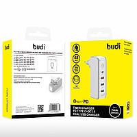 Зарядное устройство Budi (AC301TE) PD 18W+ Quick Charge 3.0 / 2USB 18W 2.4 A