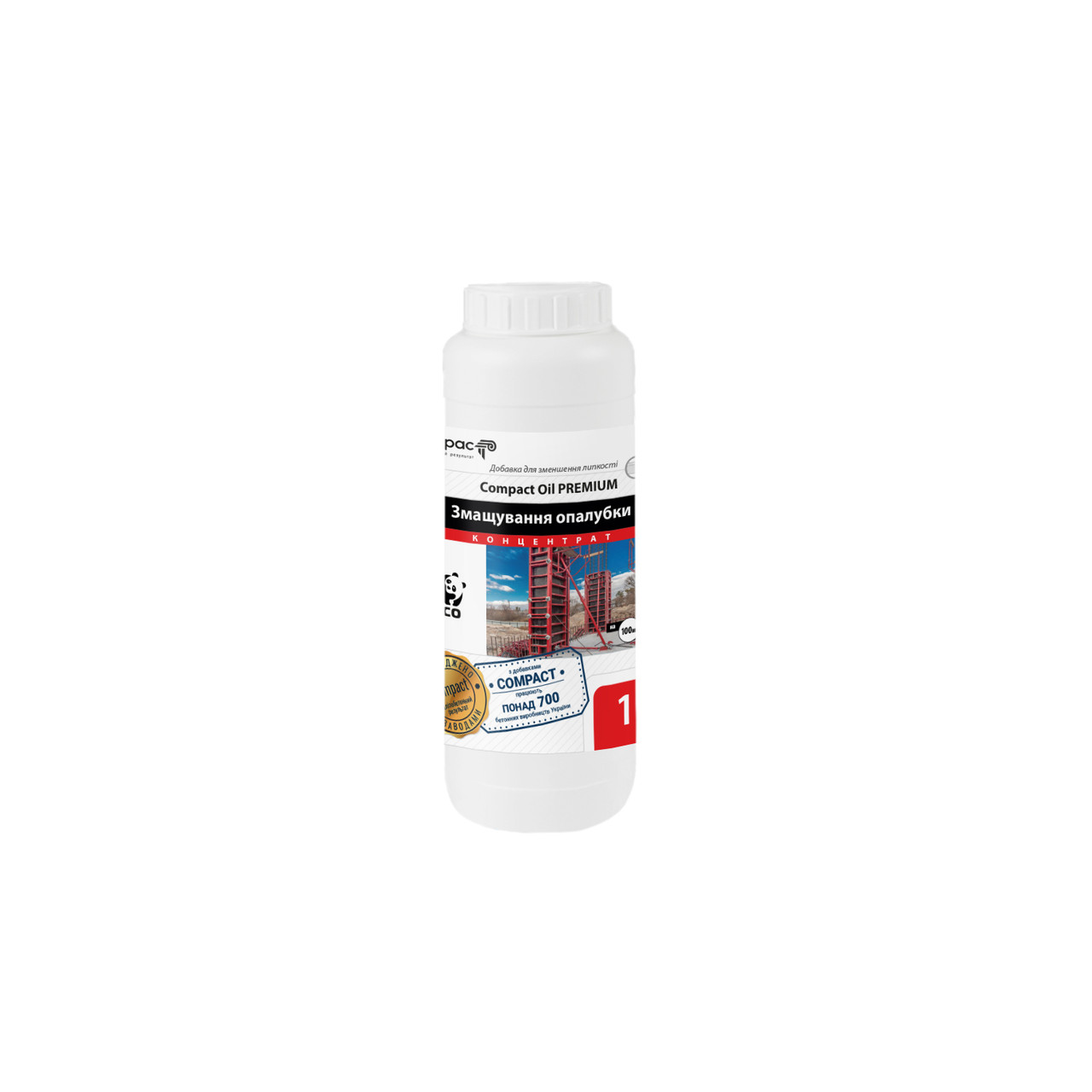 Мастило опалубки і форм, 1:2 Compact Oil Premium 1 л
