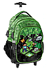 Рюкзак портфель шкільний на колесах з ручкою Paso Майнкрафт комплект 5в1, фото 2