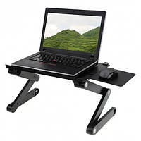 Столик-трансформер для ноутбука Laptop Table T8 підставка для ноутбука з охолодженням, SP, Гарної якості, Cooler pad, охолодження,