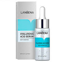 Сыворотка LANBENA 15 мл Hyaluronic Acid для регенирации лица Глубоко-Увлажняющая Восстанавливающая