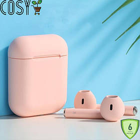 Зручні Бездротові Bluetooth Навушники З Чипом JL D8 Inpods 12 Рожеві. (Час роботи — 2-3 години)