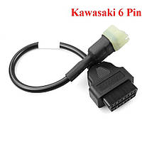 ПЕРЕХОДНИК Kawasaki 6 pin адаптор 16Pin OBD2 OBDII кабель диагностический