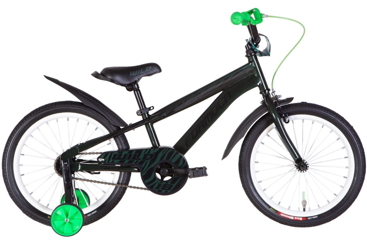 Велосипед 18" Formula WILD 2022 Розмір 9"  зелений з чорним
