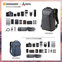 Рюкзак Vanguard Vesta Aspire 41 Gray, 14 л | Для фото- відеокамери, для дрона, спортивної оптики і повсякденного використання, фото 3