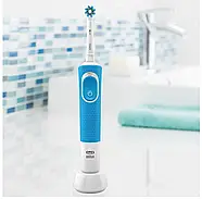 Електрична зубна щітка Braun Oral-B Vitality 100 Cross Action Blue + Змінні насадки  ORAL-B EB50 CrossAction 4 шт, фото 6