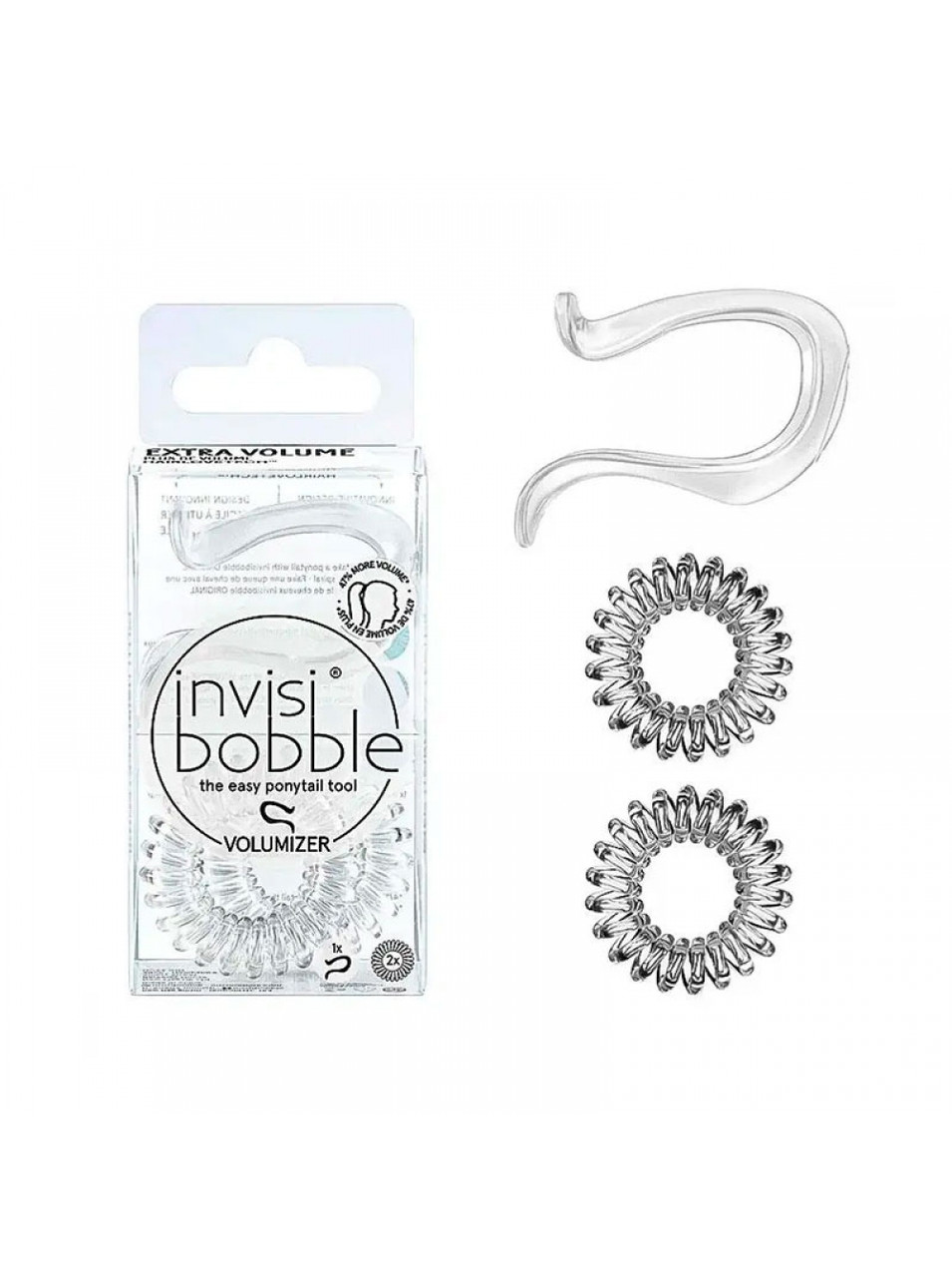 Заколка для волос invisibobble VOLUMIZER Crystal Clear, фото 1