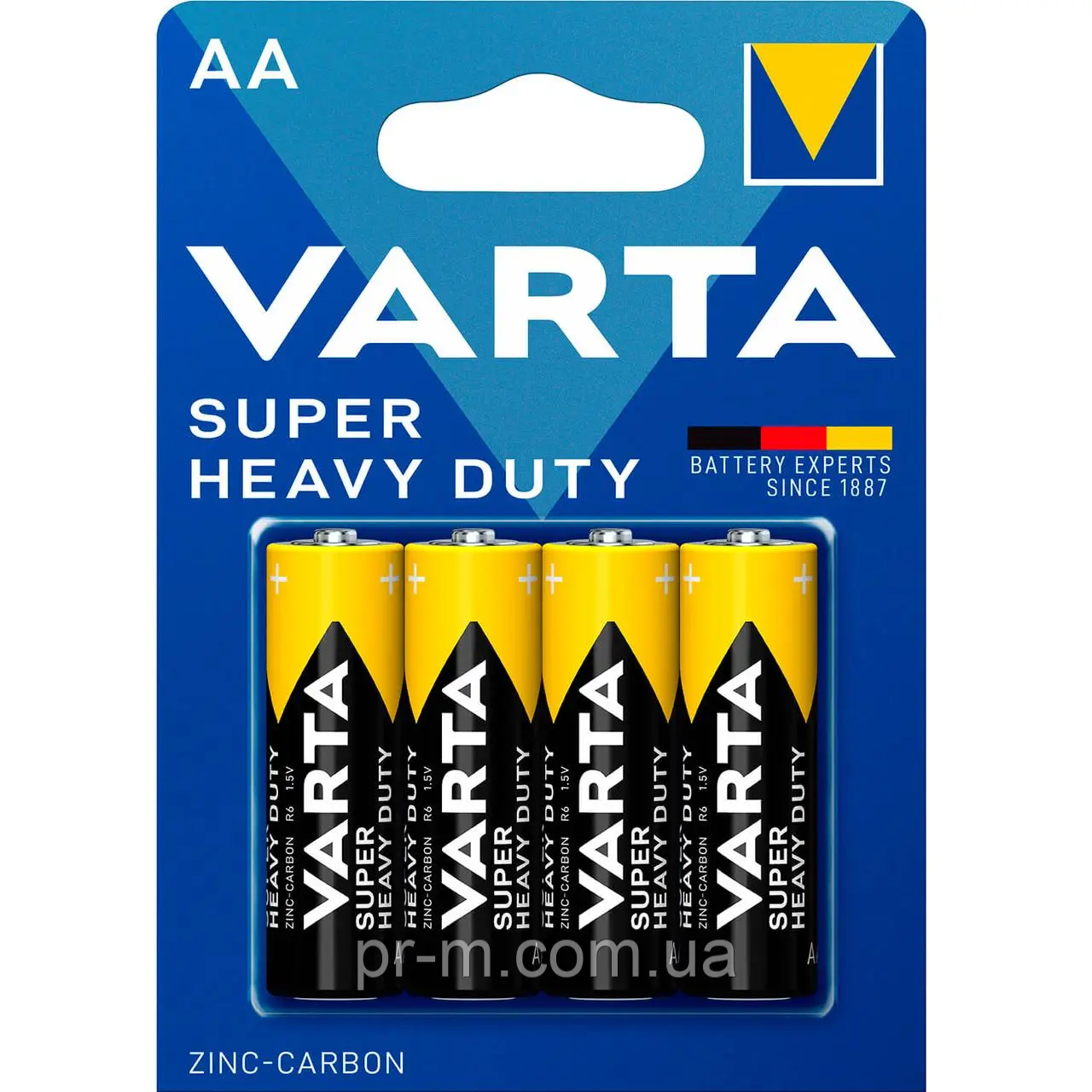 Батарейка VARTA SUPERLIFE солевая АА на блістері 48шт/уп (пальчик)