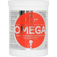 Маска для волос Omega Hair Mask Kallos Cosmetics с комплексом Омега, 1 л