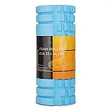 Ролик масажний Cornix EVA 33 x 14 см валик ролер для спорту фітнесу йоги тренувань Блакитний W_1907, фото 2