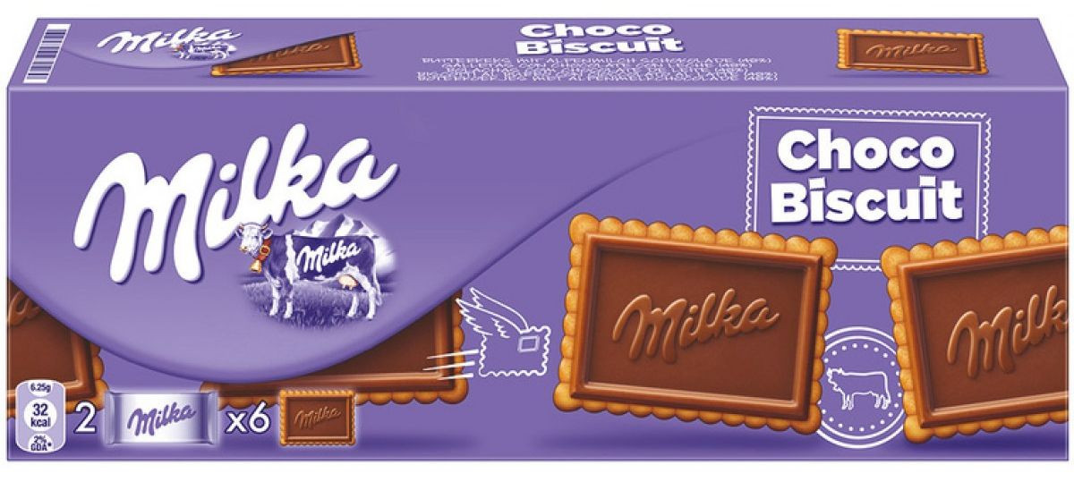 Печенье Milka Choco Biscuit с молочным шоколадом, 150 г | Купить, цена ...
