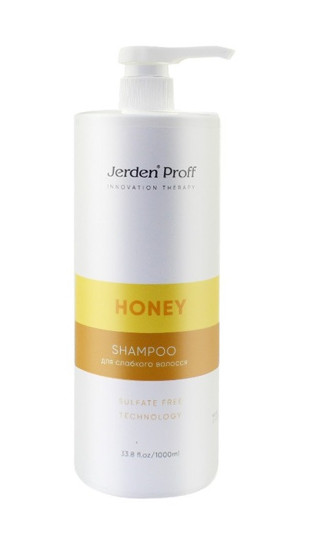 Шампунь Jerden Proff Honey безсульфатний медовий з маточним молочком 1 л (4823085624390)