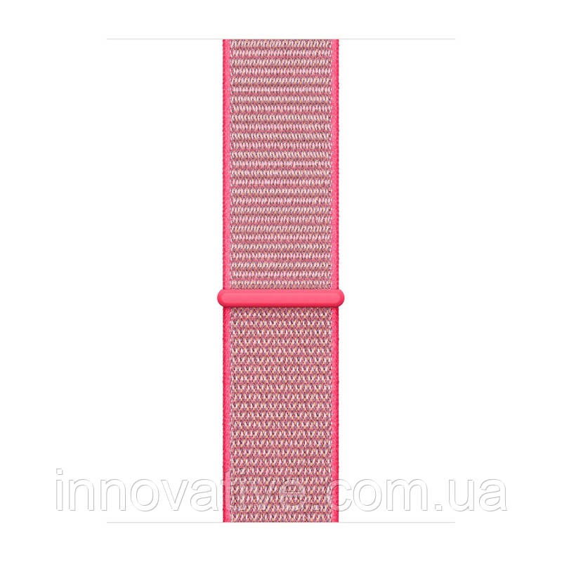 Нейлоновий ремінець для смарт-годинника 42/44 mm Nylon Sport Loop Electric Pink (Рожевий)