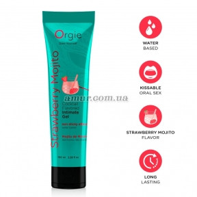 Оральний лубрикант Orgie Strawberry Mojito, 100 мл, полуничний мохіто