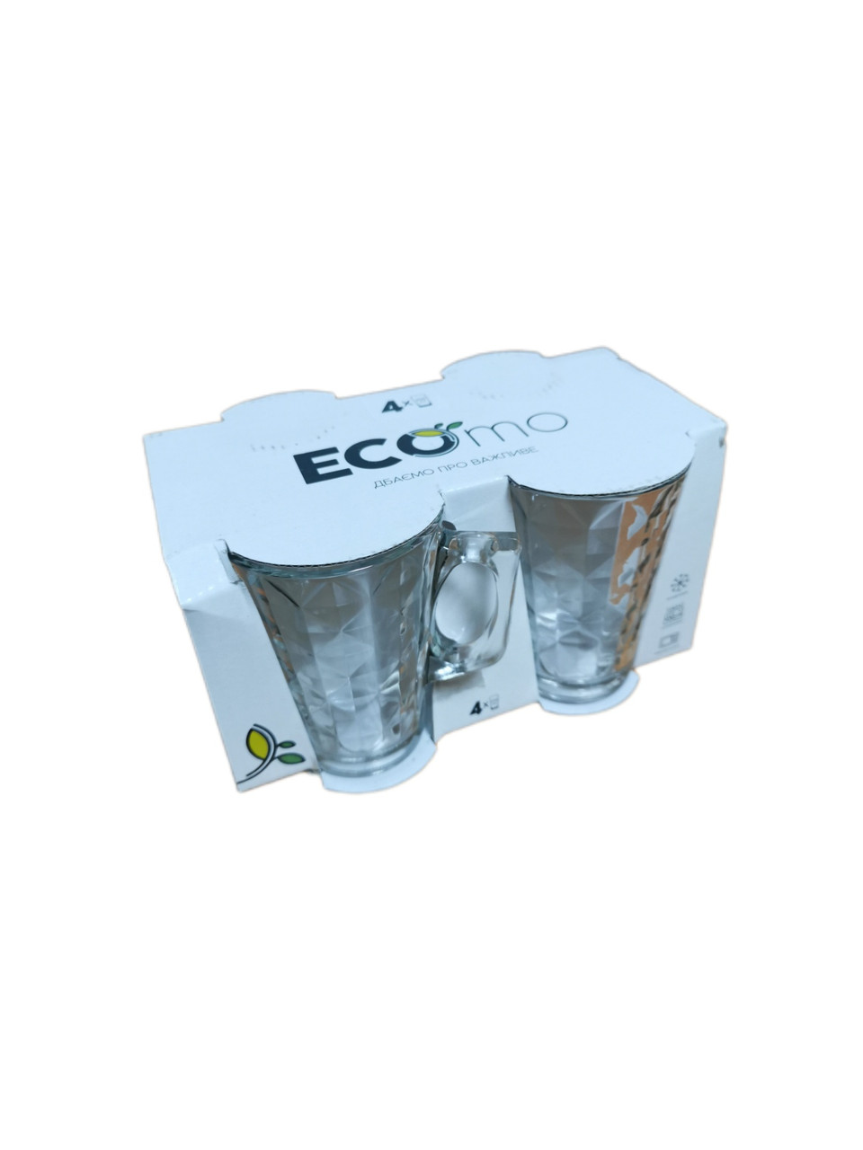 Набір кухлів Ecomo Pyramids 4 шт 255 мл