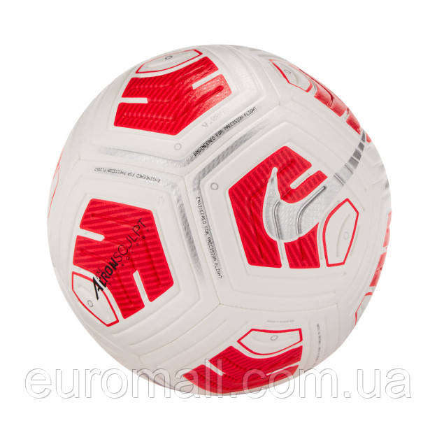 Дитячий полегшений футбольний м'яч Nike Strike Team Junior 290 грамів (машинний шов) CU8062-100 Розмір EU: 4