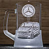 Бокал для пива з гравіюванням Mercedes Vito 660 мл, фото 3