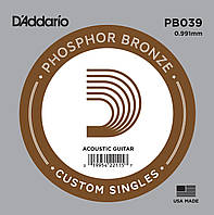 Струна D'Addario PB039 Phosphor Bronze .039 TS, код: 6556665