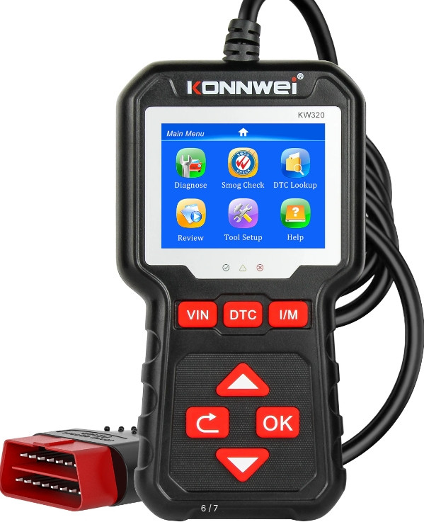 Adapter сканер автотестер KONNWEI kw320 автотестер батареї автосканер