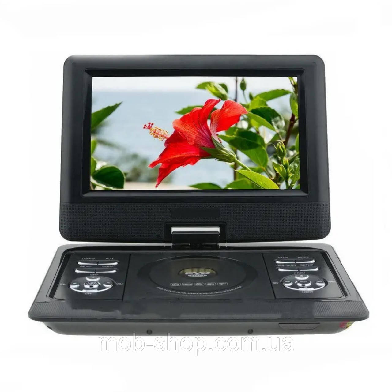10,5" Портативний ДВД Опера 1129 DVD плеєр автомобільний розкладний USB телевізор Opera з іграми, фото 1