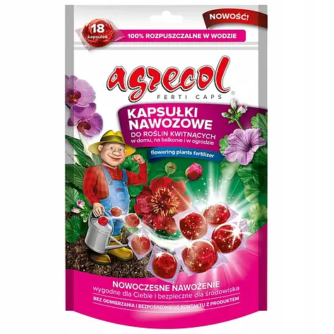 Добриво в капсулах для квітучих рослин 70 г Agrecol, фото 1
