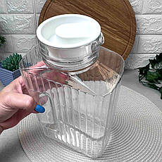 Скляний глек для соку Luminarc Quadro 2л з кришкою, фото 3