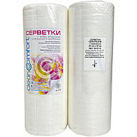 Салфетки в рулоне с перфорацией CleanComfort 30*30, спанлейс, 40 г/м2, (100 шт), структура сетка