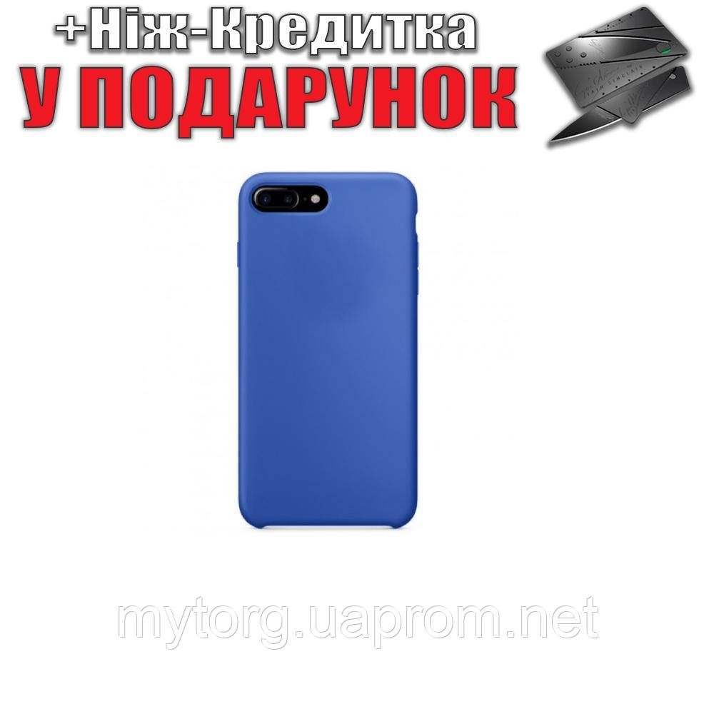 Чохол накладка для iPhone 7 Plus силіконова iPhone 7 Plus Синій